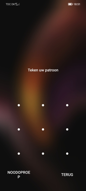 Uw telefoon is nu beveiligd met een schermvergrendeling