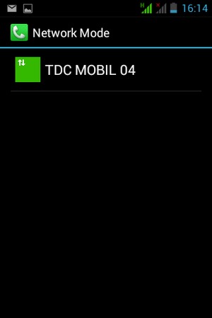 Select the SIM card