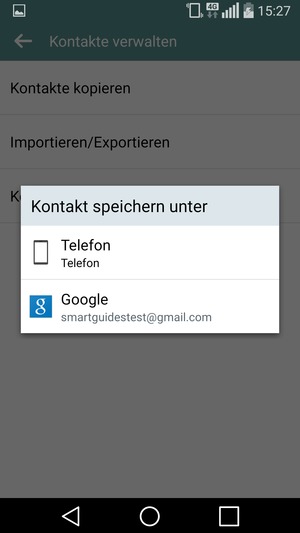 Wählen Sie Ihr Google Konto