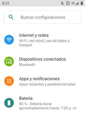 Seleccione Internet y redes