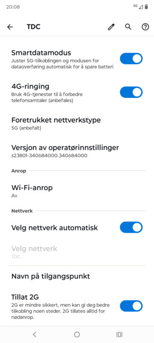 Bla til og velg Navn på tilgangspunkt