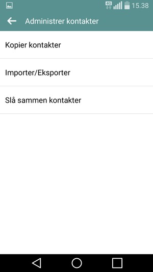 Velg Importer/Eksporter