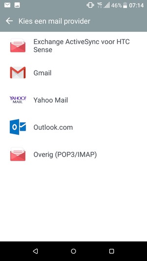 Selecteer Outlook.com (Hotmail)