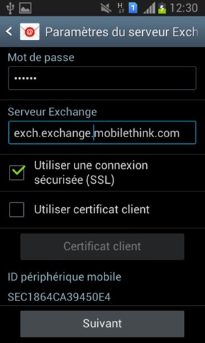 Faites défiler vers le bas et sélectionnez Suivant