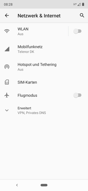Wählen Sie Mobilfunknetz