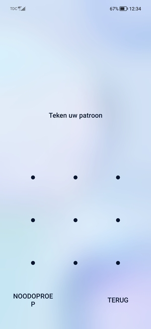 Uw telefoon is nu beveiligd met een schermvergrendeling