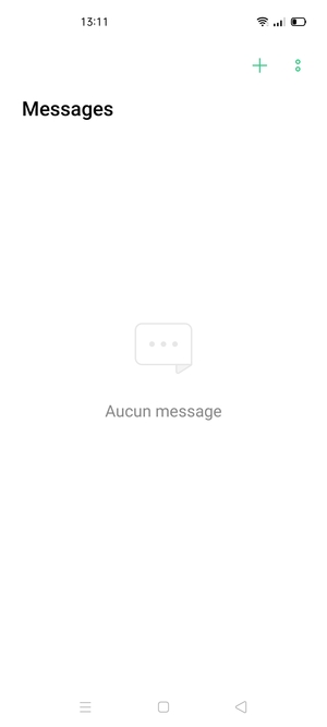 Sélectionnez le bouton du Menu