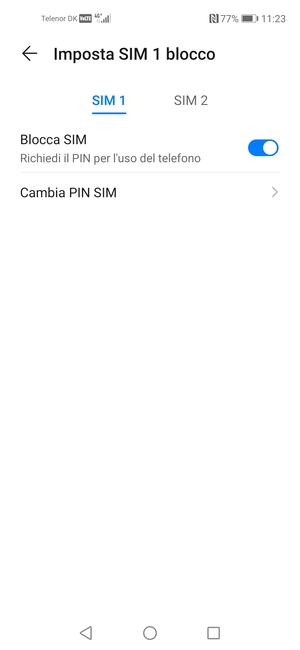 Il tuo PIN della SIM è stato modificato