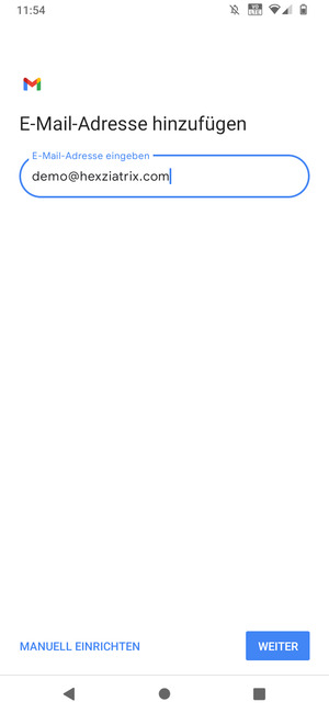 Geben Sie Ihre E-Mail-Adresse ein und wählen Sie WEITER