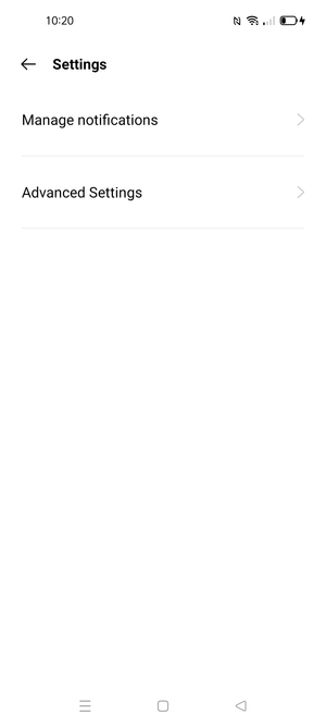 Select Advanced Settings
