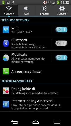 Velg Skjerm