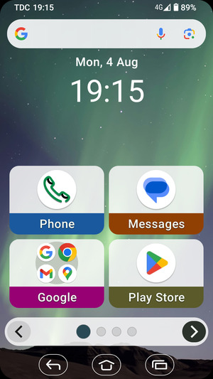 Select the Recent apps button