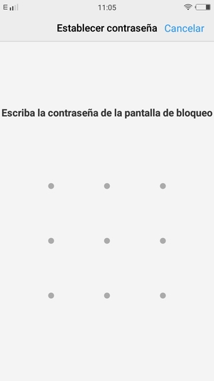 Dibuje un patrón de desbloqueo