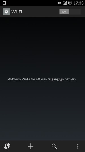Aktivera Wi-Fi