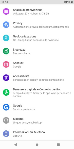 Scorri e seleziona Geolocalizzazione