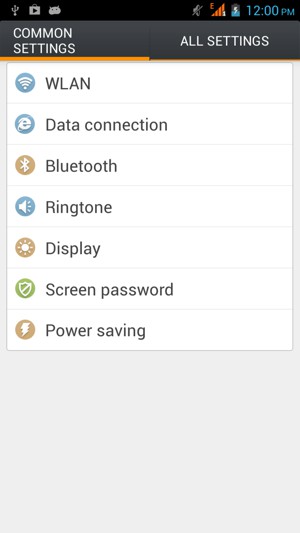 To change the PIN for the SIM card, return to the Settings menu