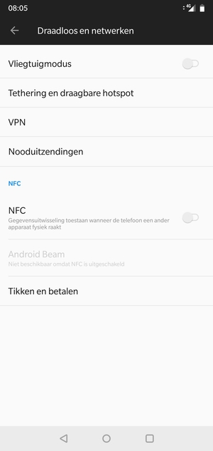 Selecteer Tethering en draagbare hotspot