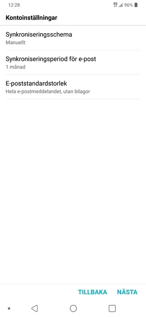 Välj NÄSTA