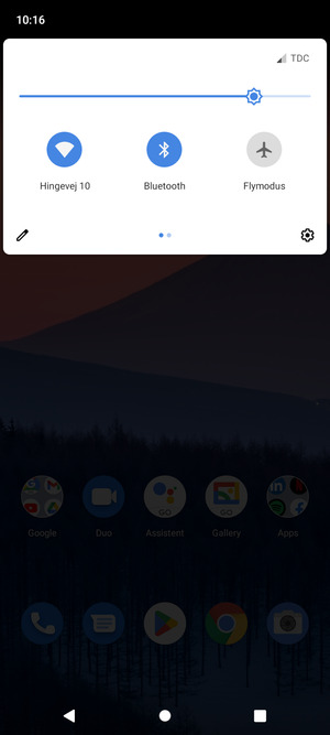 Slå av Wi-Fi og Bluetooth