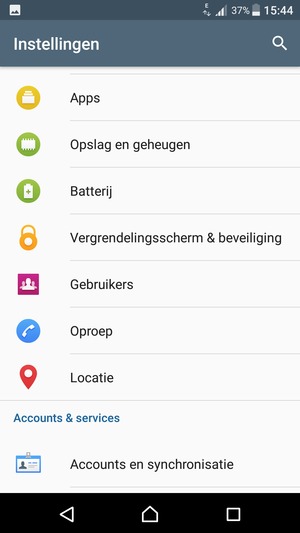 Scroll naar en selecteer Vergrendelingsscherm & beveiliging