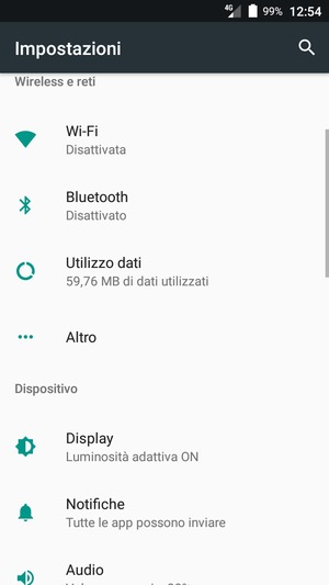 Seleziona Altro