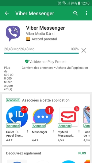 Veuillez attendre la fin de la procédure d'installation
