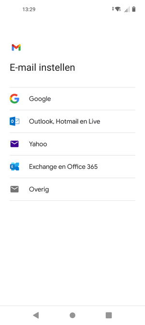 Selecteer Outlook, Hotmail en Live
