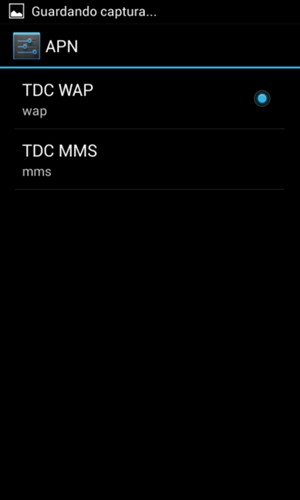 El teléfono ha sido configurado para MMS