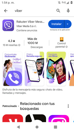 Seleccione la aplicación