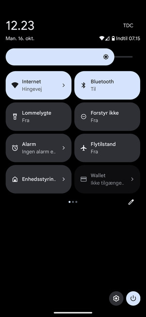 Vælg Internet