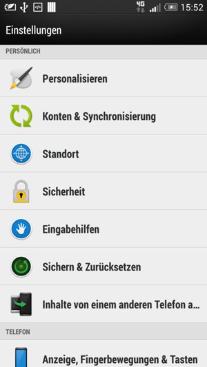 Wählen Sie Sicherheit