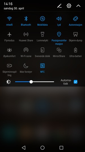 Slå av Wi-Fi og Bluetooth