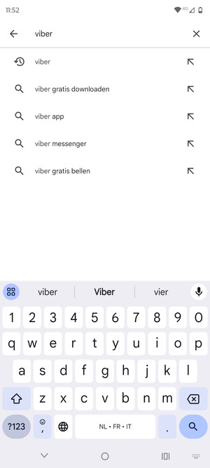 Voer de app-naam in en selecteer Zoeken