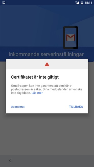 Välj Avancerat