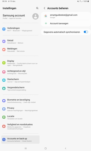 Selecteer uw Google-account
