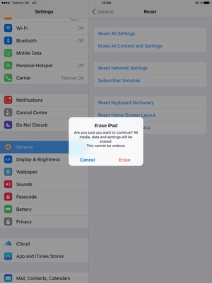 Select Erase