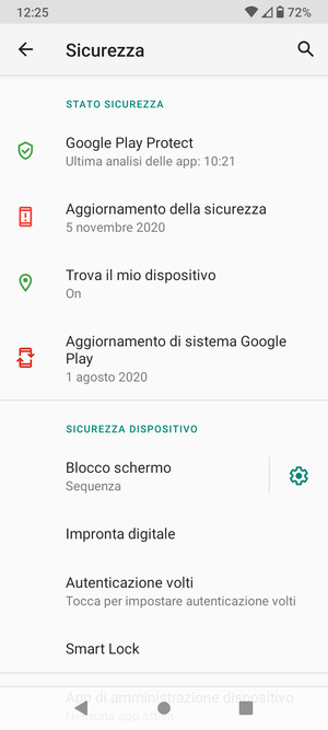 Il tuo telefono è ora protetto dal blocco schermo