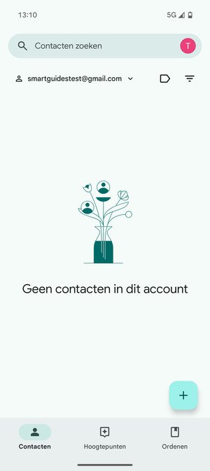 Selecteer Organiseren