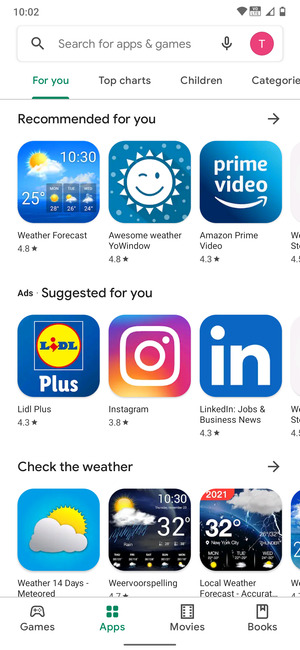 Select the Search bar