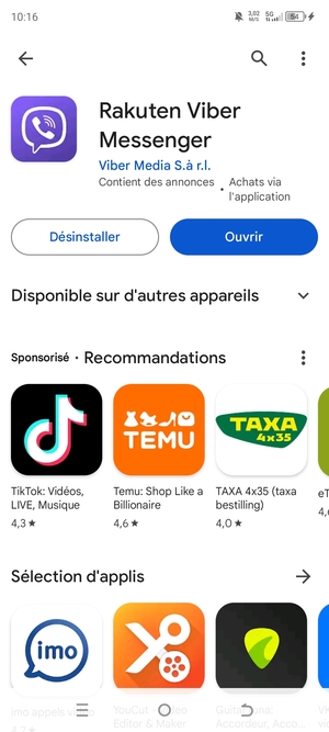 Sélectionnez Ouvrir