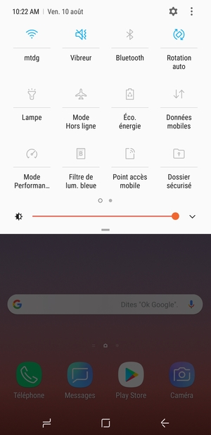 Sélectionnez Vibreur pour passer en mode silencieux