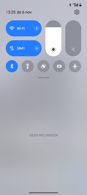 Schuif naar beneden in het bovenste menu opnieuw