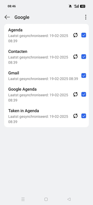 Selecteer de Menu-knop