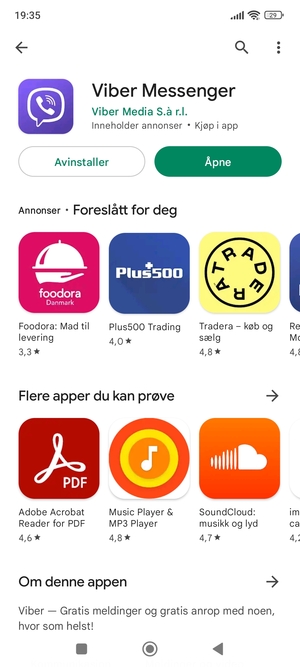 Velg Åpne