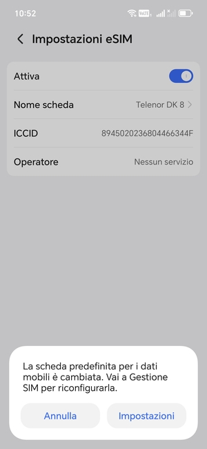 Seleziona Impostazioni