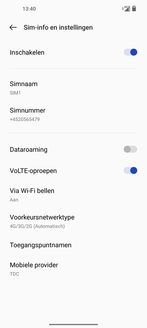 Selecteer Toegangspuntnamen