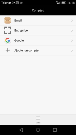 Sélectionnez Google