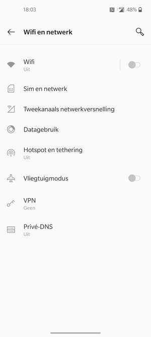 Selecteer Hotspot en tethering