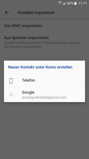 Wählen Sie Ihr Google Konto