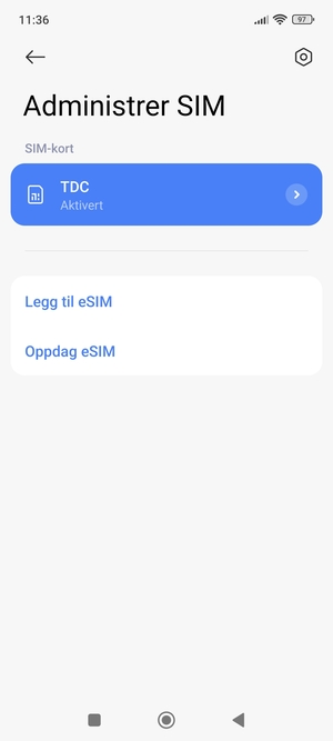 Velg Legg til eSIM
